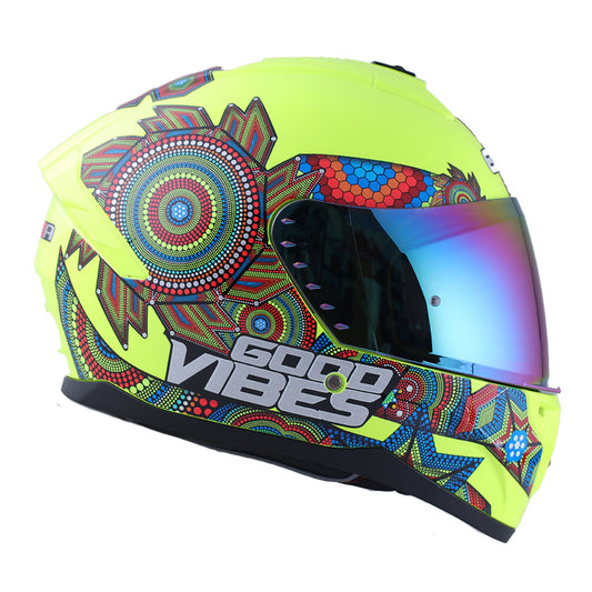 Casco Edge Integral Zoom Pro Xamma Amarillo Cert. Dot