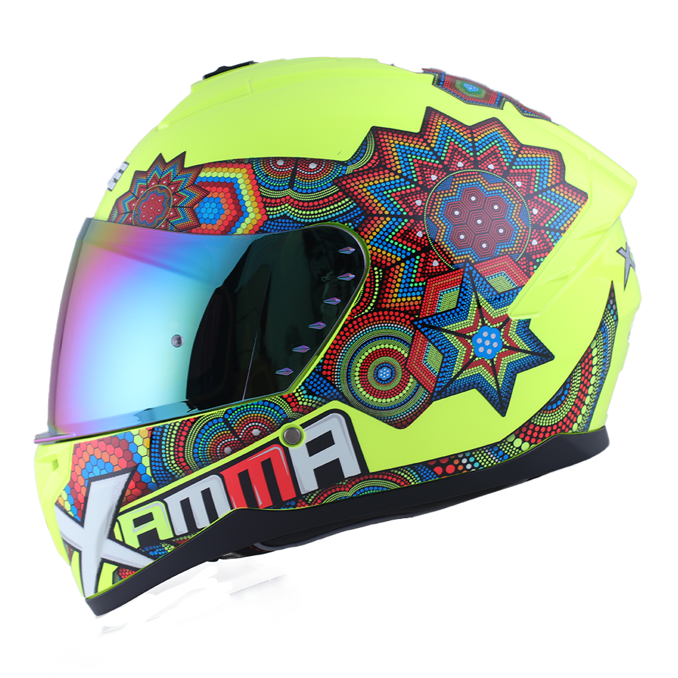 Casco Edge Integral Zoom Pro Xamma Amarillo Cert. Dot