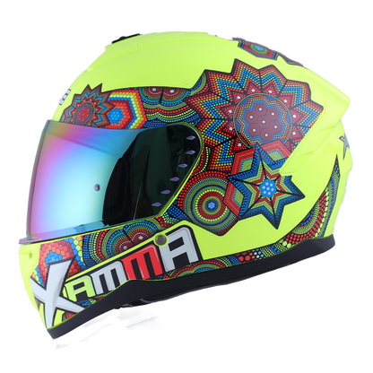 Casco Edge Integral Zoom Pro Xamma Amarillo Cert. Dot