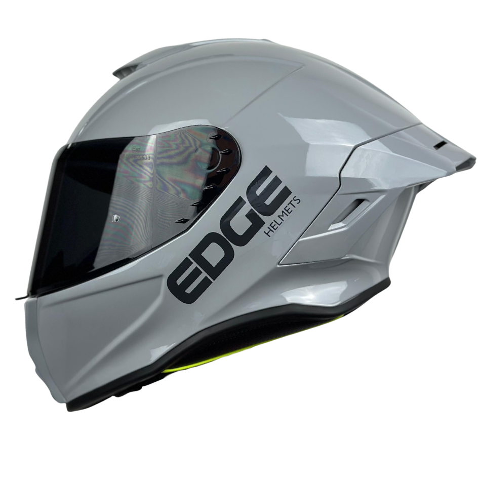 Casco Edge Integral Shanghai Solido Gris Brillante