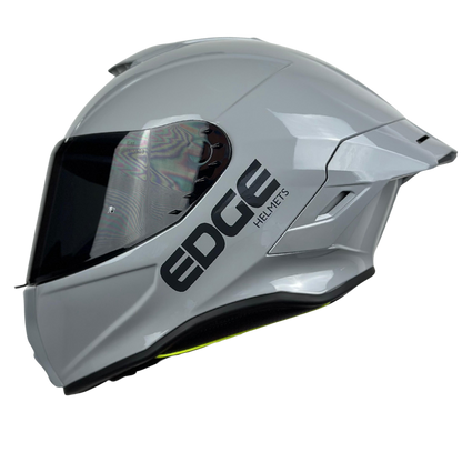 Casco Edge Integral Shanghai Solido Gris Brillante