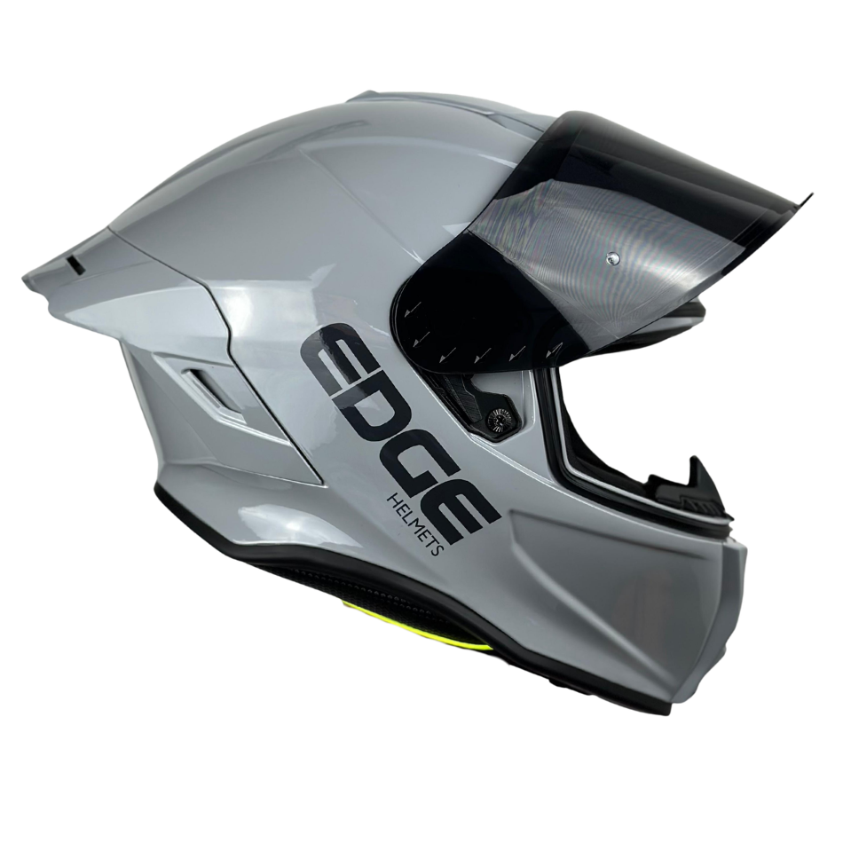 Casco Edge Integral Shanghai Solido Gris Brillante