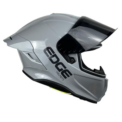Casco Edge Integral Shanghai Solido Gris Brillante