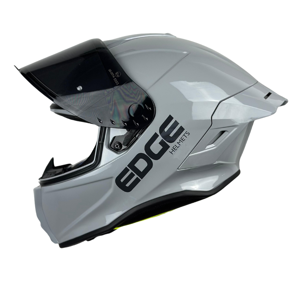 Casco Edge Integral Shanghai Solido Gris Brillante