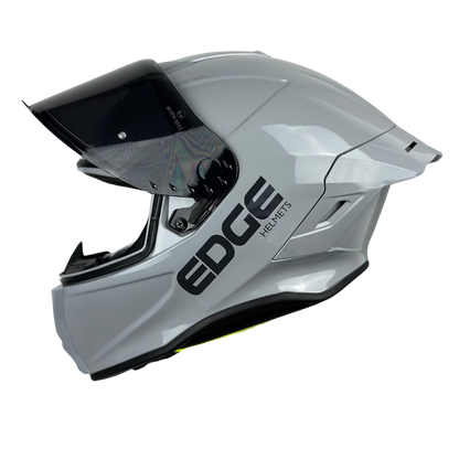 Casco Edge Integral Shanghai Solido Gris Brillante