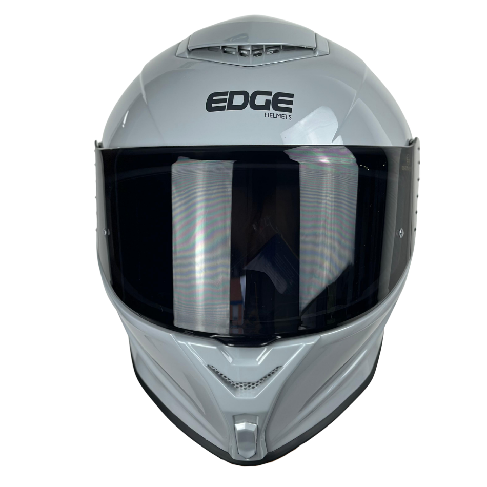 Casco Edge Integral Shanghai Solido Gris Brillante