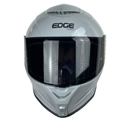 Casco Edge Integral Shanghai Solido Gris Brillante