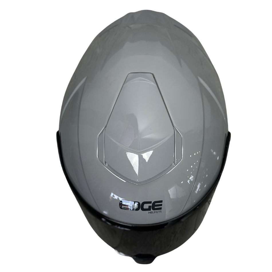Casco Edge Integral Shanghai Solido Gris Brillante