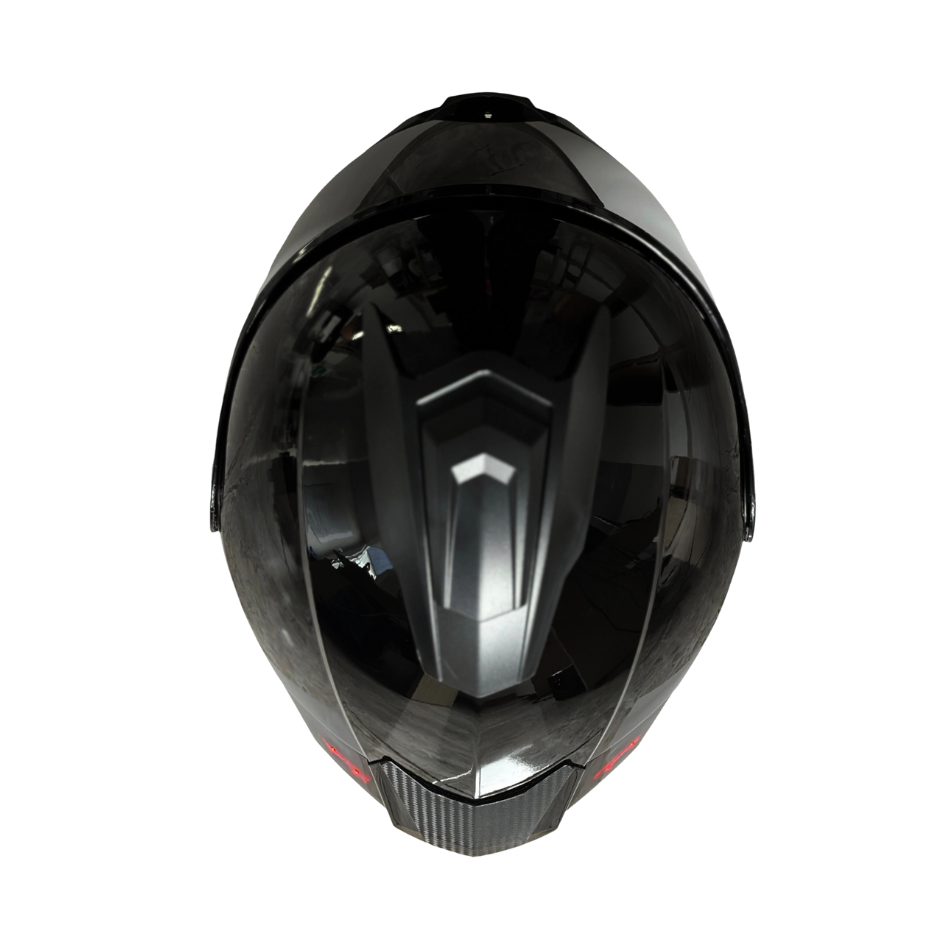 Casco EDGE Abatible Boston Sólido Negro Certificación DOT I ECE