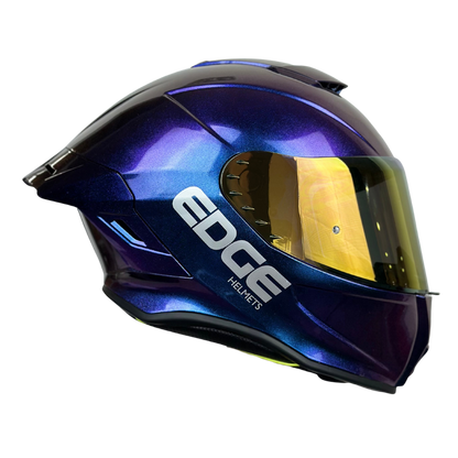 Casco Edge Integral Shanghai Camaleon Morado Brillante