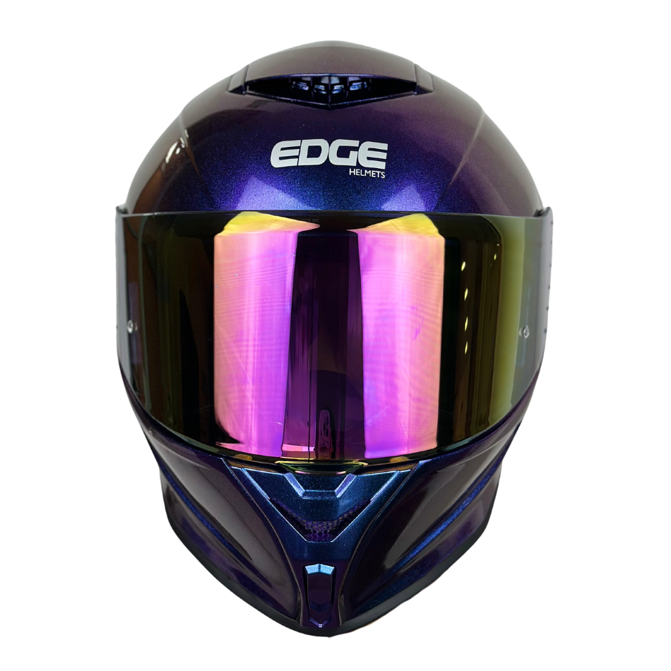 Casco Edge Integral Shanghai Camaleon Morado Brillante
