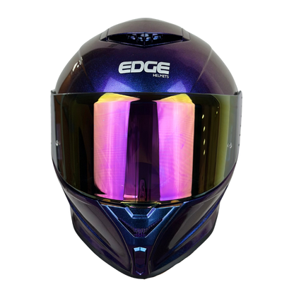 Casco Edge Integral Shanghai Camaleon Morado Brillante