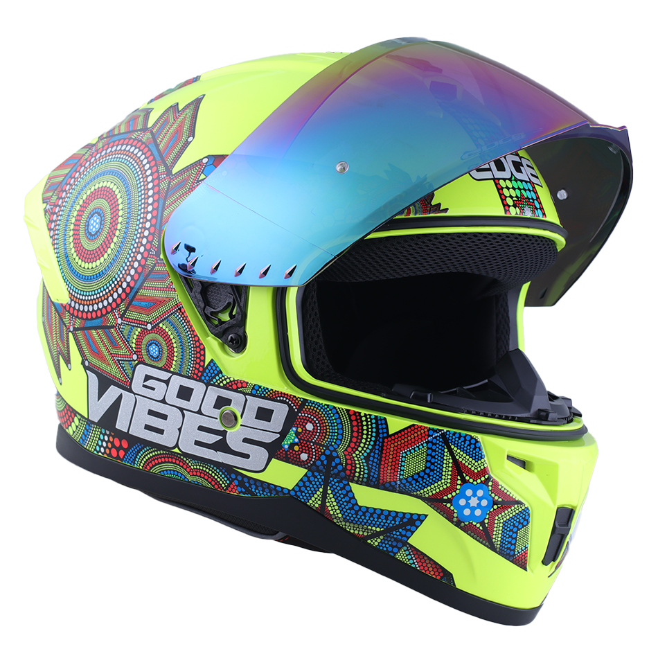 Casco Edge Integral Zoom Pro Xamma Amarillo Cert. Dot