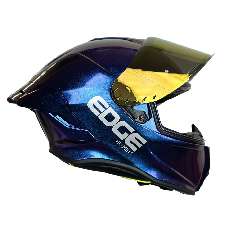 Casco Edge Integral Shanghai Camaleon Morado Brillante