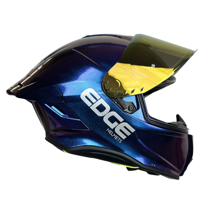 Casco Edge Integral Shanghai Camaleon Morado Brillante