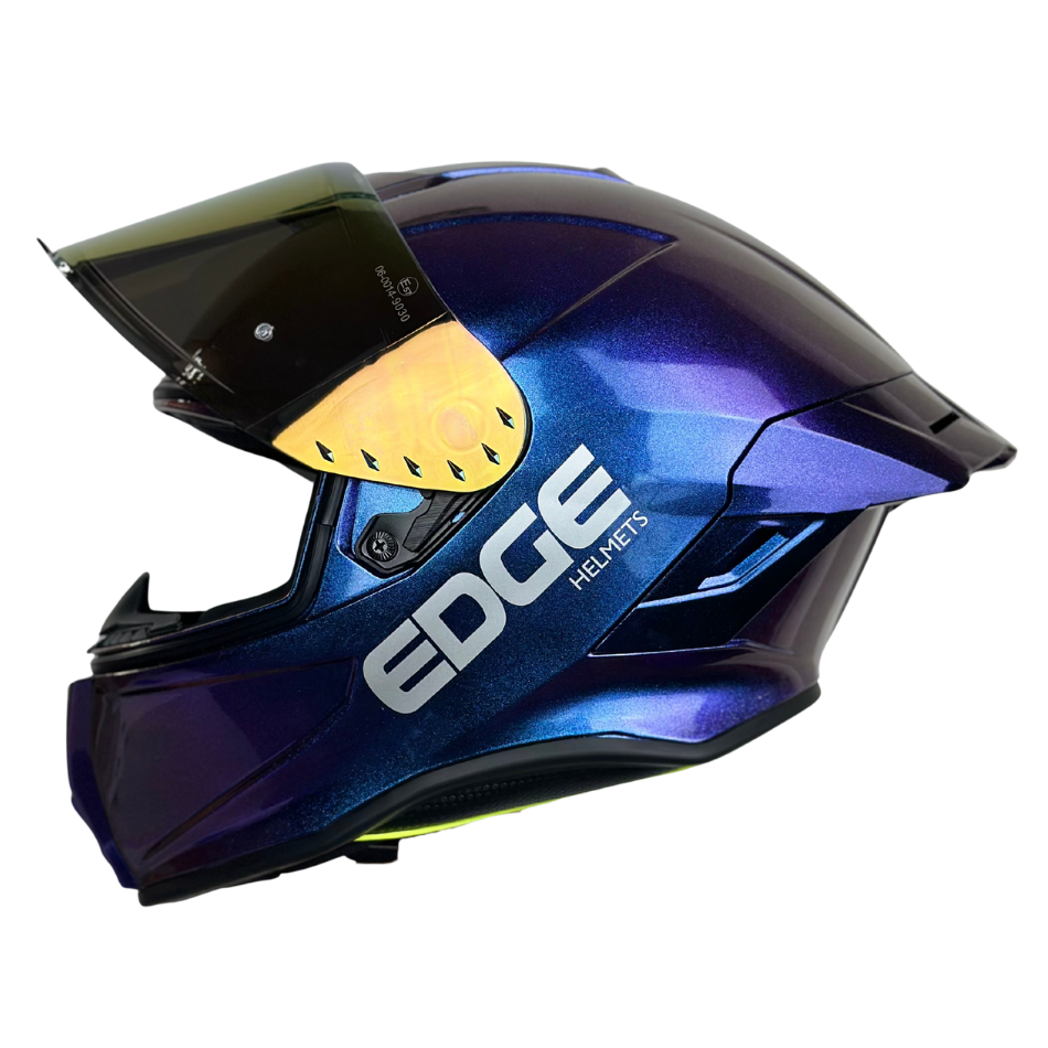 Casco Edge Integral Shanghai Camaleon Morado Brillante
