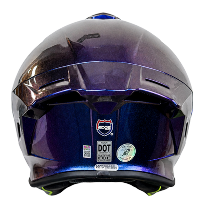 Casco Edge Integral Shanghai Camaleon Morado Brillante