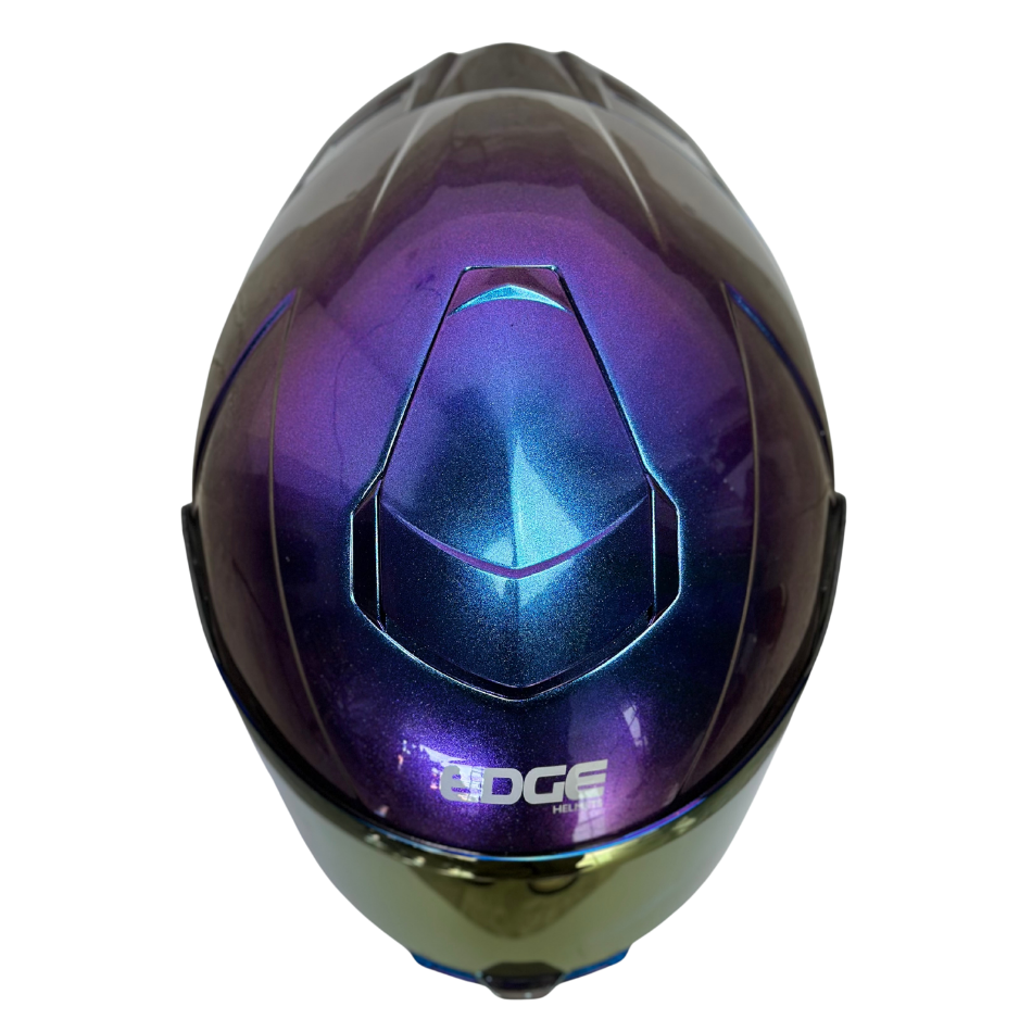 Casco Edge Integral Shanghai Camaleon Morado Brillante