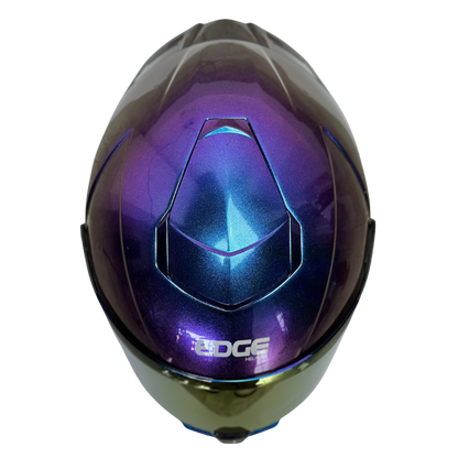 Casco Edge Integral Shanghai Camaleon Morado Brillante