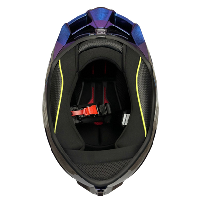 Casco Edge Integral Shanghai Camaleon Morado Brillante