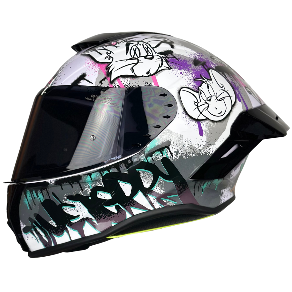 Casco Warner Integral Shanghai Tom & Jerry 2.0 Brillante