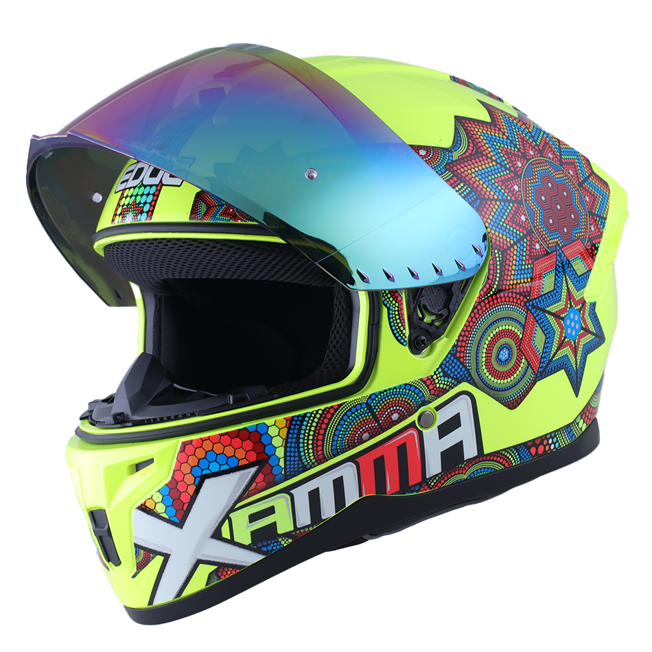 Casco Edge Integral Zoom Pro Xamma Amarillo Cert. Dot