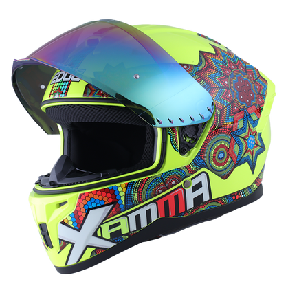 Casco Edge Integral Zoom Pro Xamma Amarillo Cert. Dot
