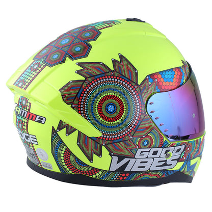 Casco Edge Integral Zoom Pro Xamma Amarillo Cert. Dot