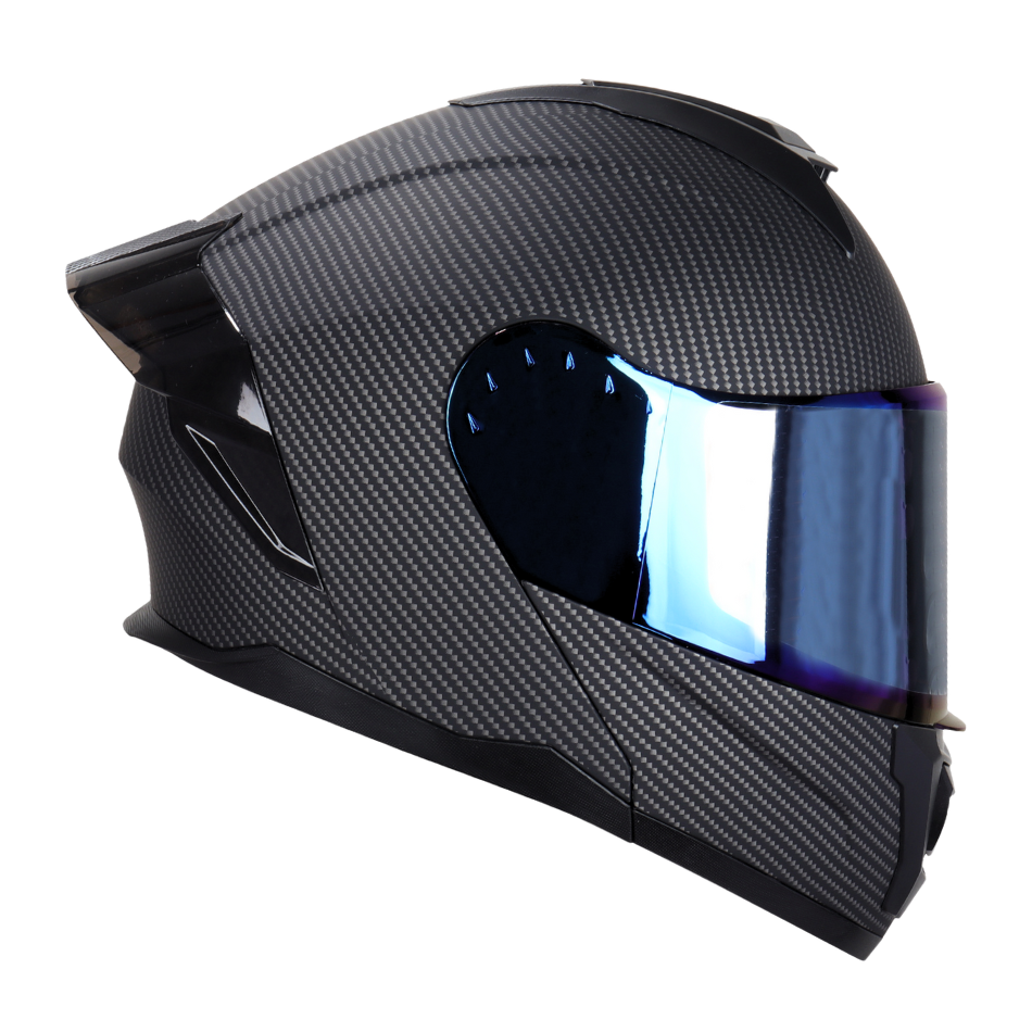 Casco EDGE Abatible Boston Diseño Carbón Certificación DOT I ECE