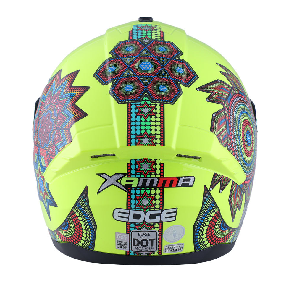 Casco Edge Integral Zoom Pro Xamma Amarillo Cert. Dot