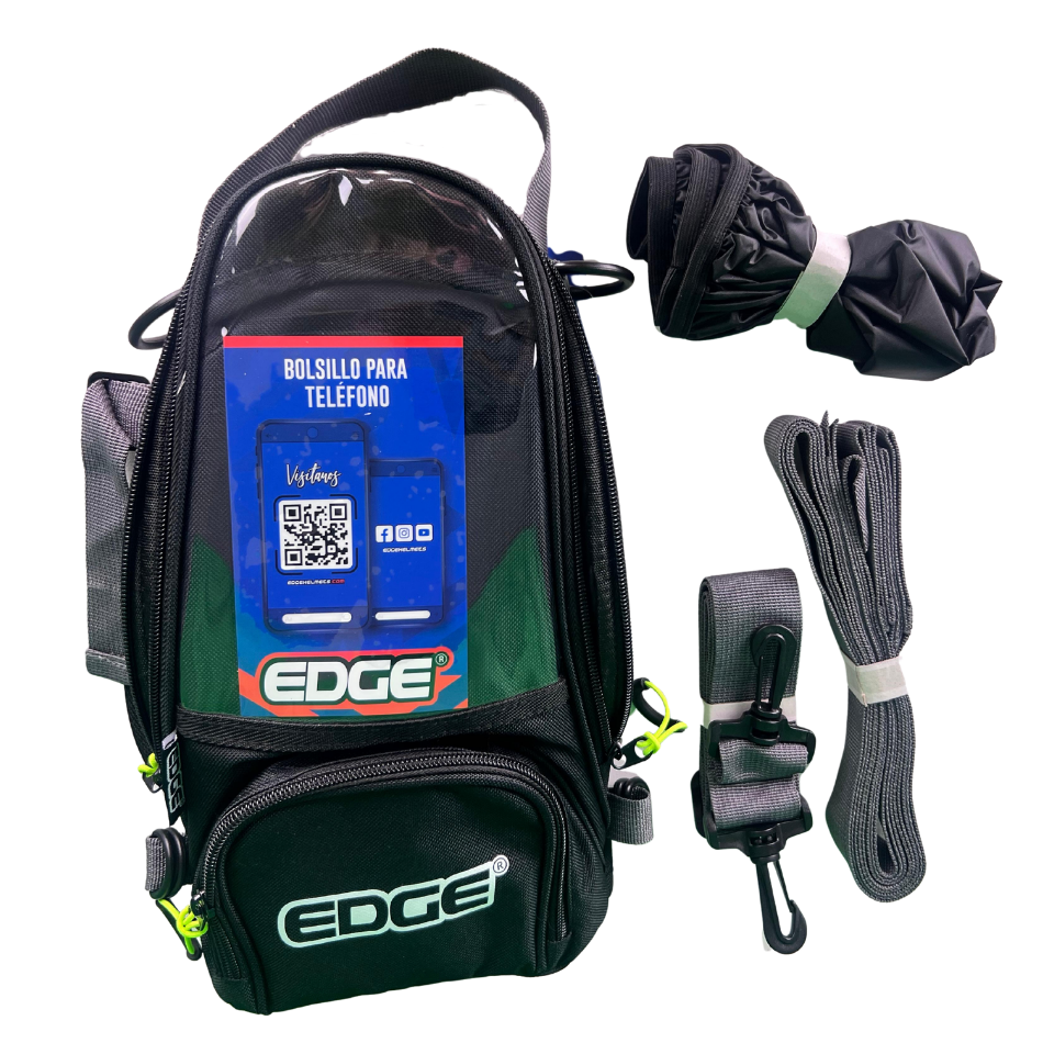 Tank Bag, Maleta Tanque, Porta Celular Moto Edge de 3L Negra