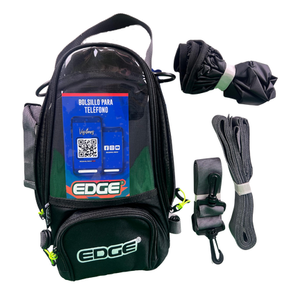Tank Bag, Maleta Tanque, Porta Celular Moto Edge de 3L Negra