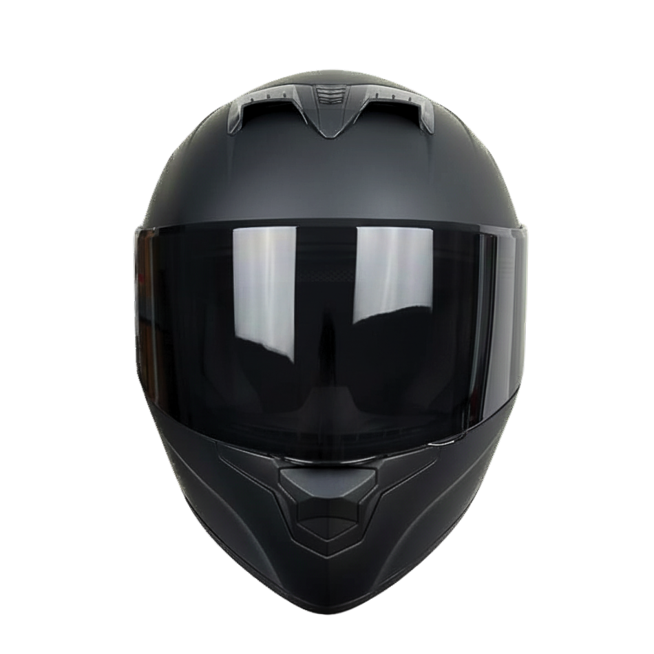 Casco EDGE Integral Racer Sólido Negro Certificación DOT