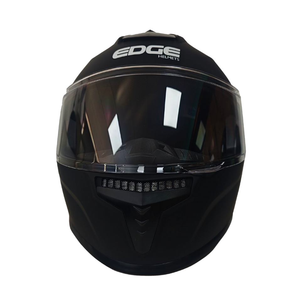 Casco EDGE Integral Frankie Solido Negro Certificación DOT