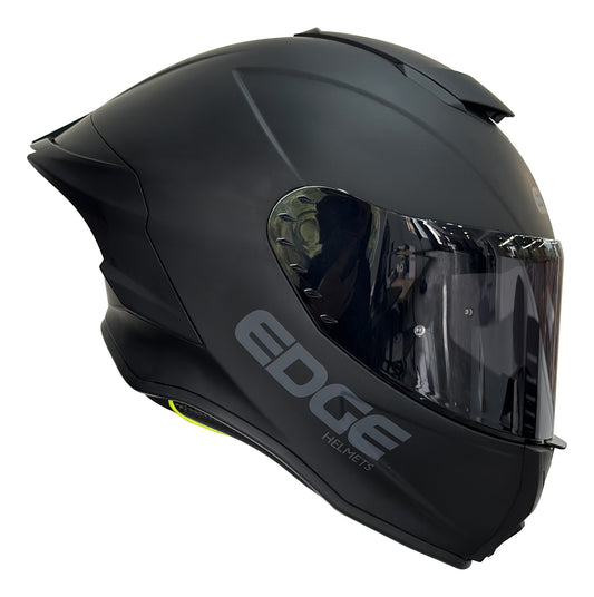 Casco Edge Integral Shanghai Solido Negro Cert Dot | Ece