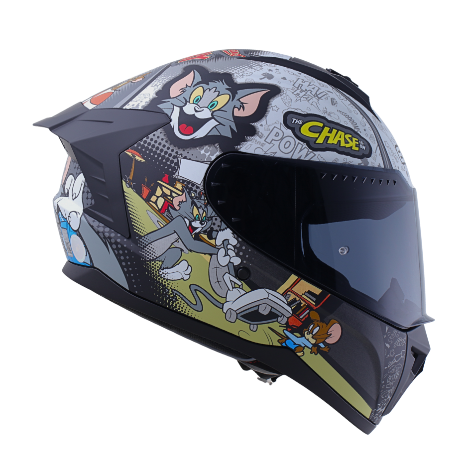 Casco Warner Integral Extreme Tom & Jerry Cert. Dot I Ece