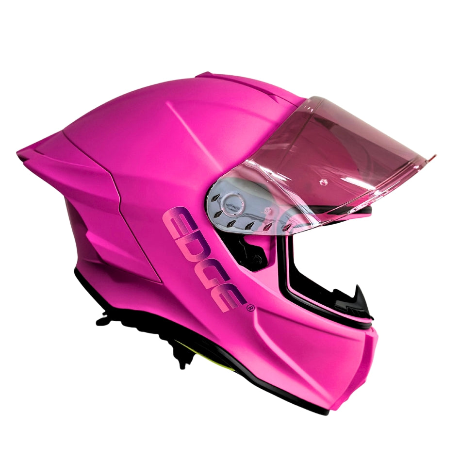 Casco EDGE Integral Shanghai Sólido Rosado Certificación DOT | ECE