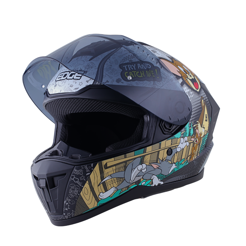 Casco Warner Integral Extreme Tom & Jerry Cert. Dot I Ece