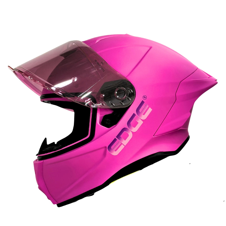 Casco EDGE Integral Shanghai Sólido Rosado Certificación DOT | ECE