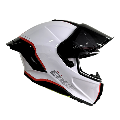 Casco EDGE Integral Shanghai Rush Blanco / Rojo  DOT | ECE
