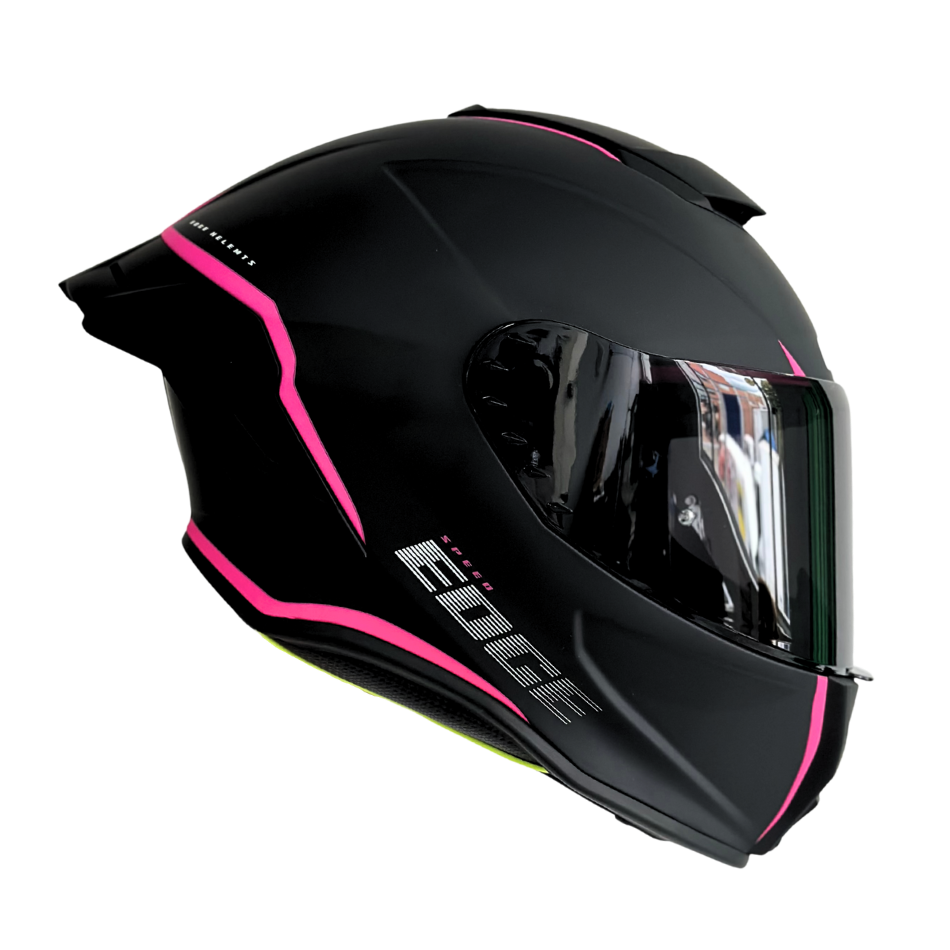 Casco EDGE Integral Shanghai Rush Negro/Rosado DOT-ECE