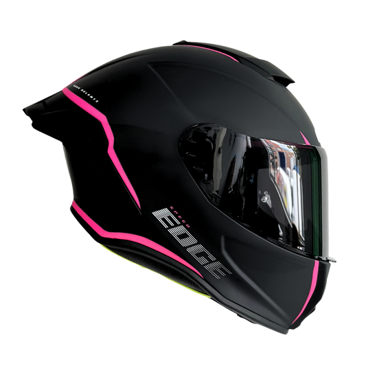 Casco EDGE Integral Shanghai Rush Negro/Rosado DOT-ECE