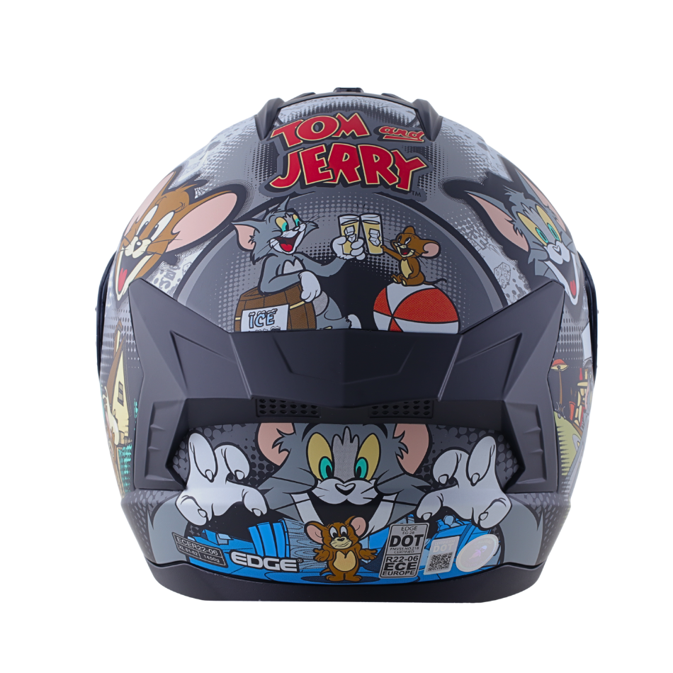 Casco Warner Integral Extreme Tom & Jerry Cert. Dot I Ece