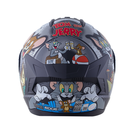 Casco Warner Integral Extreme Tom & Jerry Cert. Dot I Ece