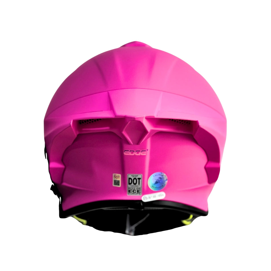 Casco EDGE Integral Shanghai Sólido Rosado Certificación DOT | ECE