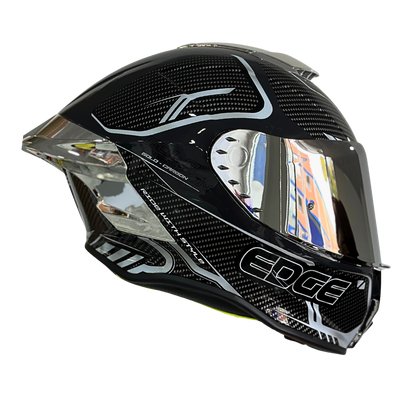 Casco EDGE Integral Shanghai Goldex Plateado Certificación DOT I ECE