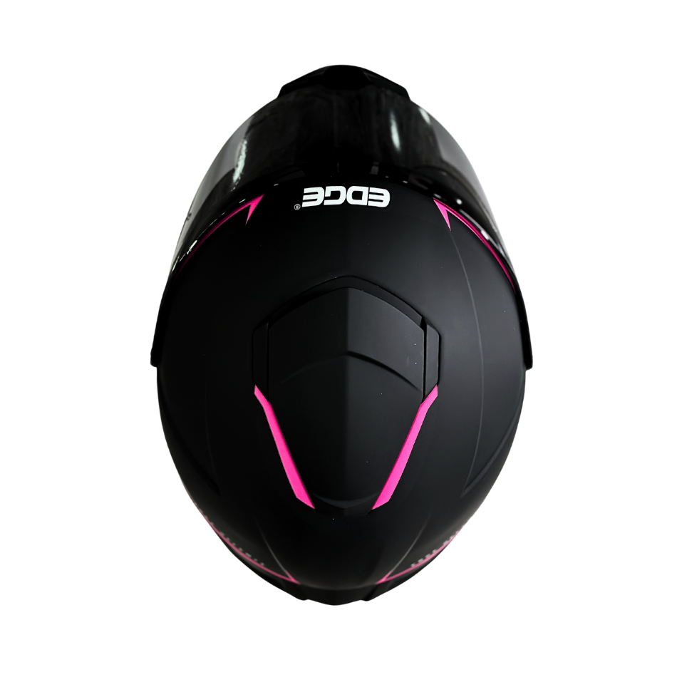 Casco EDGE Integral Shanghai Rush Negro/Rosado DOT-ECE