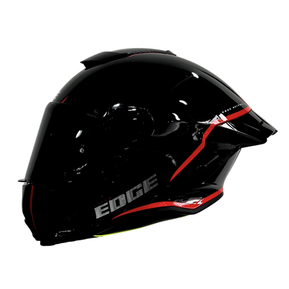 Casco EDGE Integral Shanghai Rush Negro / Rojo  DOT | ECE