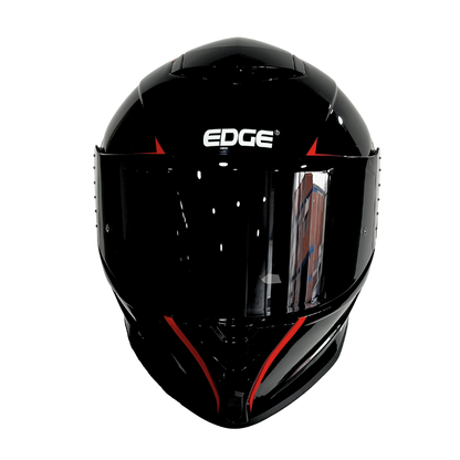 Casco EDGE Integral Shanghai Rush Negro / Rojo  DOT | ECE