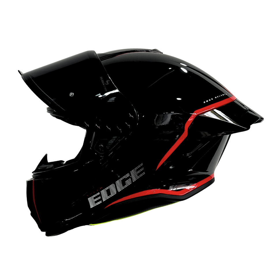 Casco EDGE Integral Shanghai Rush Negro / Rojo  DOT | ECE